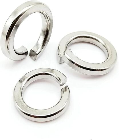 M1.6 M2 M2.5 M3 M3.5 M4 M5 M6 M8 M10 M12 M14 M16 M18 M20 M22 M24 304 Stainless Steel Spring Split Lock Washer Elastic Gasket(M18 5pcs) in Saudi Arabia