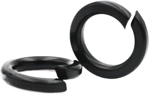 200pcs M2 .5 M3 M4 M5 M6 M8 M10 M12 M16 M24 Black 304 Stainless Steel Spring Split Lock Washer Elastic Gasket(M16 (2pcs)) in Saudi Arabia
