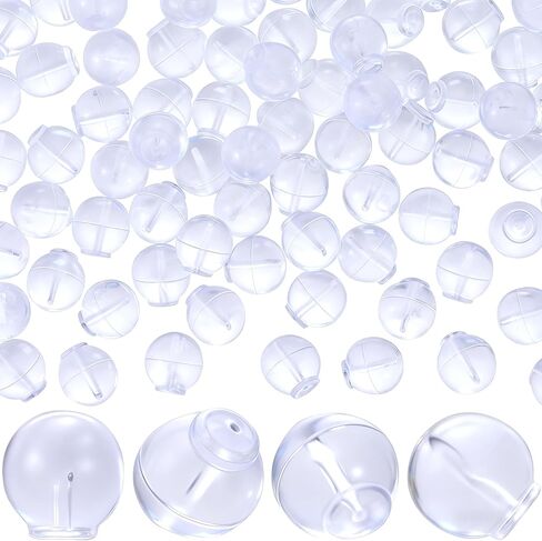 50pcs Impenetrable Earring Backs, Comfort-Fit TPE Earring Backs, Clear Rubber Tips for 6.7mm Jewelry Posts in Kuwait