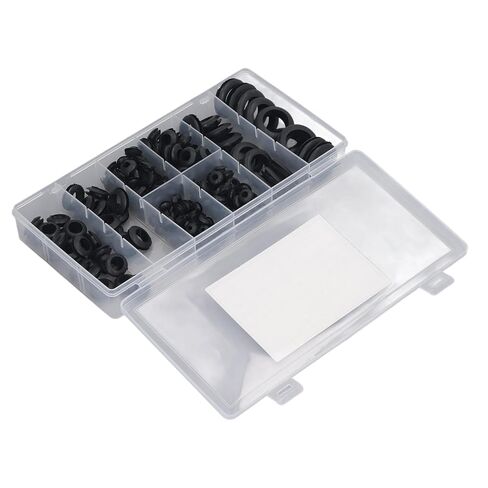 200 Pcs Rubber Grommet Set - Durable, Oil Proof Grommet Kit for Wall Hole, Workshop, Car, Electrical - Rubber Hole Grommet, Rubber Hole Plug, Rubber Grommet Kit in Saudi Arabia
