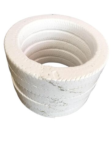 10 قطع من حلقات تعبئة غدة الألياف PTFE للصمامات - حلقات إغلاق مضفرة مقاومة لدرجات الحرارة العالية (OD88*ID68*10mmT) in Kuwait