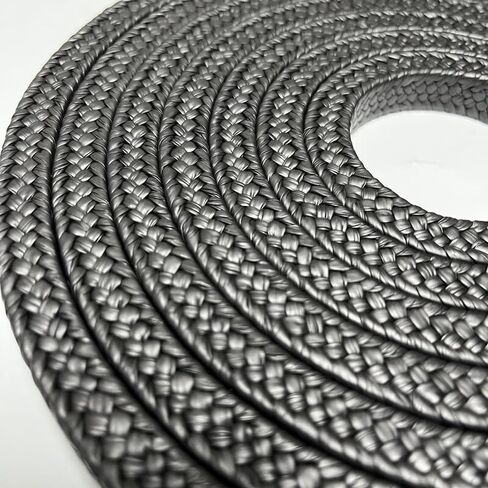 تعبئة غدة جرافيت PTFE باللون الأسود للختم الصناعي - لفة 5 متر، مقاومة فائقة للتآكل، قطعة واحدة (16 مم * 16 مم) in Saudi Arabia