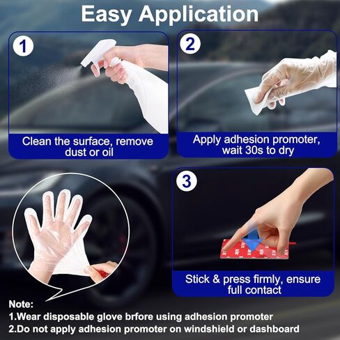 24Pcs Adhesion Promoter Wipes for Double Sided Tape, High Bond Adhesive Primer for Automotive ABS Plastic, Molding Tape, Car Spoiler, Exterior Trim, Vinyl Wrap Edges & Decals in Saudi Arabia
