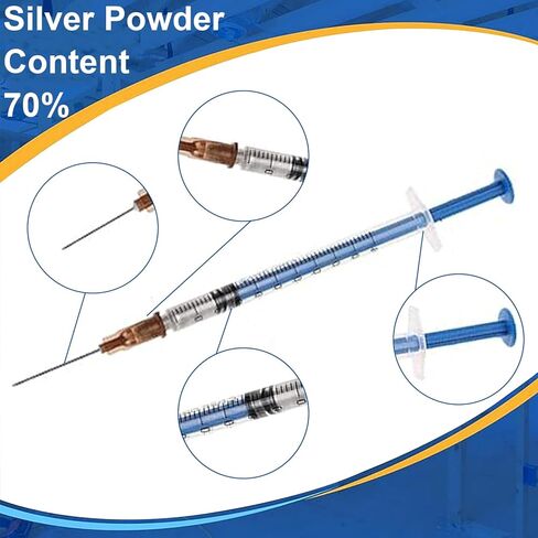 طلاء فضي موصل من KINGTAIXIN، 0.5 مل طلاء فضي موصل لاصق أداة لحام إلكترونية لتطبيقات إصلاح الإلكترونيات in Kuwait