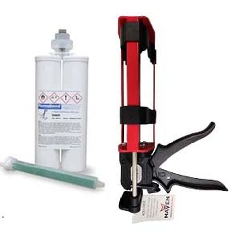 Permabond TA4605 Polyolefin Bonder, Off-White, 50mL Kit, Fast Set 5-10 Min, 1:1 Mix Ratio (Creates Bond with HDPE, PPCO, Nylon and More) (Cartridge Only, 400ML) in Saudi Arabia