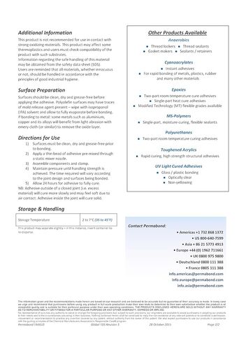 Maven Adhesive Kits (Permabond TA4610) Two-Part Structural Adhesive for HDPE, Off-White, Polyolefin Bonding, 1:1 Mix Ratio, No Primer Required, for PE PP Plastics (Cartridge Only, 400ML) in Kuwait