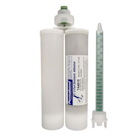 Maven Adhesive Kits (Permabond TA4610) Two-Part Structural Adhesive for HDPE, Off-White, Polyolefin Bonding, 1:1 Mix Ratio, No Primer Required, for PE PP Plastics (Cartridge Only, 400ML) in Kuwait