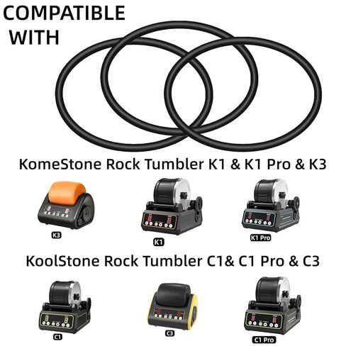SWHSMLB Rock Tumbler Replacement Belt,Compatible with KomeStone Rock Tumbler K1 & K1 Pro & K3, KoolStone Rock Tumbler C1& C1 Pro & C3 (5) in Saudi Arabia