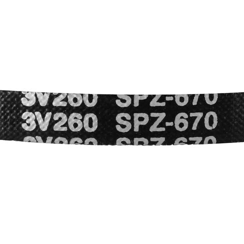 SPZ-670 Drive V-Belt حزام نقل الطاقة المطاطي الصناعي 670 مم مقاس الملعب 10 مم العرض 8 مم الارتفاع in Saudi Arabia