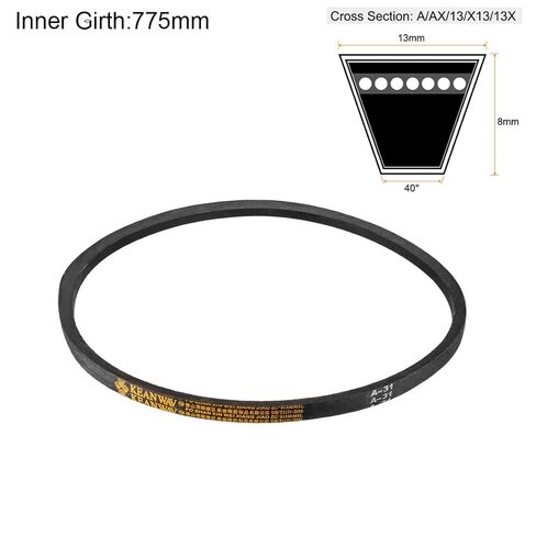 A31 Drive V-Belts 31" Inner Length 13mm Width 8mm Thick JIS Standard A-Section Rubber Drive Transmission Belt in Saudi Arabia