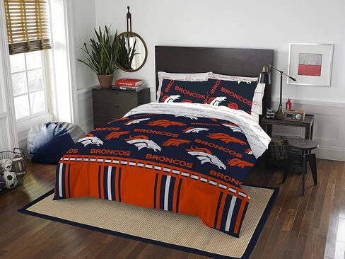 Northwest NFL Denver Broncos Bed in a Bag Set, Twin, Rotary in Kuwait