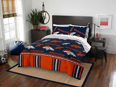 Northwest NFL Denver Broncos Bed in a Bag Set, Twin, Rotary in Kuwait