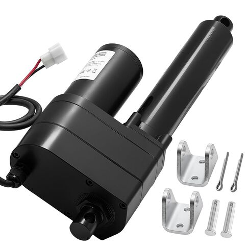 VEVOR 12V المحرك الخطي، 6 بوصة فائق التحمل 2023 رطل/9000N محرك الحركة الخطية، IP65 مقاوم للماء 0.2 بوصة/ثانية مع دعامات تثبيت لسفن الآلات الصناعية، أنظمة الرفع الثقيلة in Kuwait