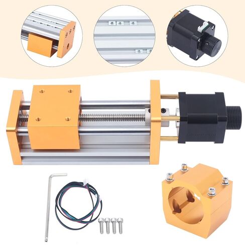 cnc3018plus المعادن cnc z محور السكتة الدماغية، 85mm محرك متدرج z محور انزلاق الجدول الكرة المسمار الخطي المرحلة الشريحة لآلة cnc t8 قفل الجوز 300 واط 500 واط 800 واط المغزل in Kuwait