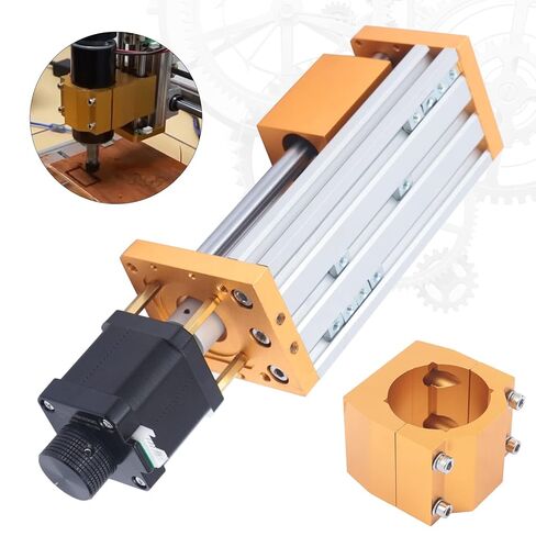 cnc3018plus المعادن cnc z محور السكتة الدماغية، 85mm محرك متدرج z محور انزلاق الجدول الكرة المسمار الخطي المرحلة الشريحة لآلة cnc t8 قفل الجوز 300 واط 500 واط 800 واط المغزل in Kuwait