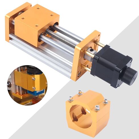 cnc3018plus المعادن cnc z محور السكتة الدماغية، 85mm محرك متدرج z محور انزلاق الجدول الكرة المسمار الخطي المرحلة الشريحة لآلة cnc t8 قفل الجوز 300 واط 500 واط 800 واط المغزل in Kuwait