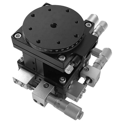 DISJEST Precision XYZR 4 محاور 2.36 بوصة × 2.36 بوصة مرحلة خطية، رقم المحمل LT60-LM، طاولة منزلقة لتحديد المواقع يدويًا، منصة ضبط 60 × 60 مم in Kuwait