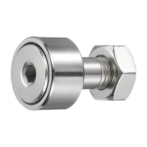 uxcell 3Pcs Cam Follower Track Runner Bearings CF10/KRV22 X Needle Roller Stud Track Bearing, 22mm Roller Diameter, M10 Stud Type for Machine Tool Guide Rail (Hexagon Socket) in Saudi Arabia