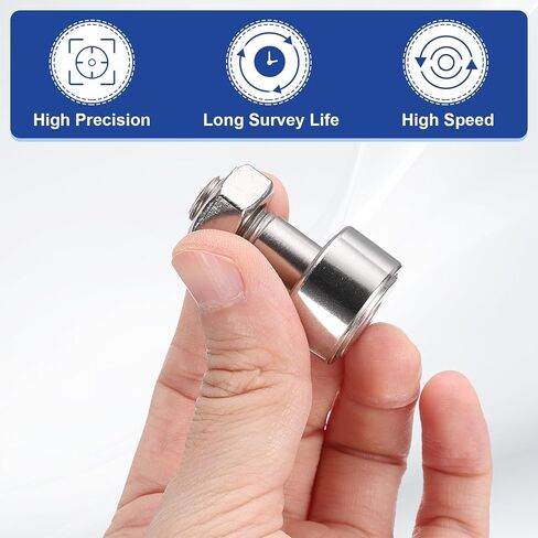 uxcell 3Pcs Cam Follower Track Runner Bearings CF10/KRV22 X Needle Roller Stud Track Bearing, 22mm Roller Diameter, M10 Stud Type for Machine Tool Guide Rail (Hexagon Socket) in Saudi Arabia