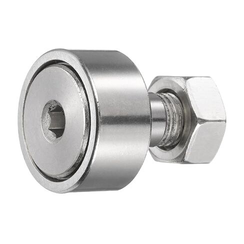 uxcell 3Pcs Cam Follower Track Runner Bearings CF10/KRV22 X Needle Roller Stud Track Bearing, 22mm Roller Diameter, M10 Stud Type for Machine Tool Guide Rail (Hexagon Socket) in Saudi Arabia