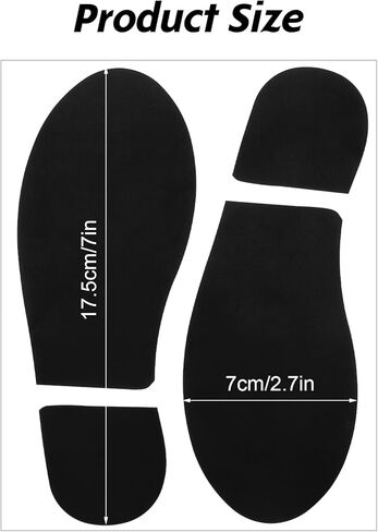 24Pairs Black Footprint Floor Decals, 7 Inch Shoe Stickers for Classroom, Hallway & Dance Studio, Easy Peel & Stick Floors Line Up Guide, Distance Sign, Party Decor, Foot Print Stickers for Floor in Kuwait