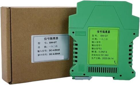 KNKQZXVDF 1 in 2 Out RTD Temperature Signal Isolator Converter PT100 thermocouple to 4-20ma 0-5V(B 400-1820c,4-20mA Output) in Kuwait