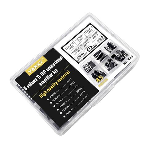 6Values 45pcs ic Kits TL064CN TL074CN TL084CN TL062CP TL072CP TL082CP Low Power JFET Input Operational Amplifiers in Saudi Arabia