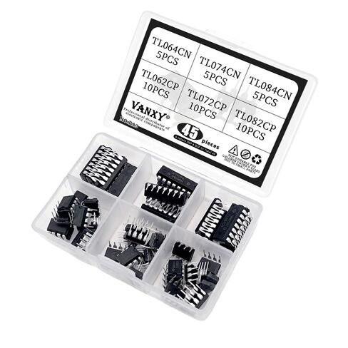 6Values 45pcs ic Kits TL064CN TL074CN TL084CN TL062CP TL072CP TL082CP Low Power JFET Input Operational Amplifiers in Saudi Arabia