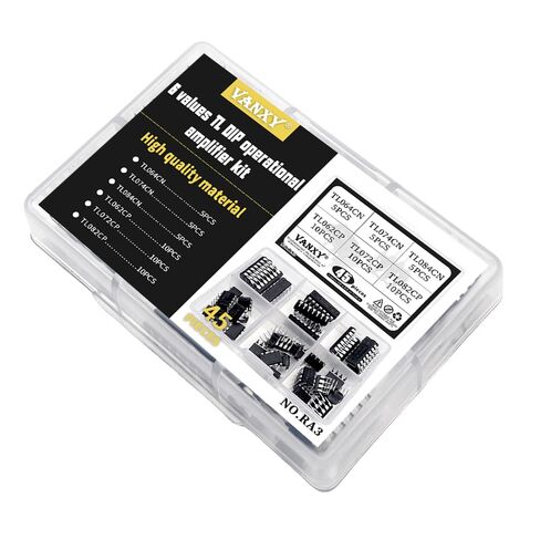 6Values 45pcs ic Kits TL064CN TL074CN TL084CN TL062CP TL072CP TL082CP Low Power JFET Input Operational Amplifiers in Saudi Arabia