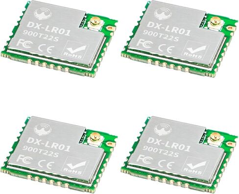مجموعة تطوير DX-LR02 سهلة الاستخدام 868/915 ميجاهرتز LoRa ASR6601 مع هوائي في واجهة الأوامر Uart طويلة المدى 5KM 22dBm وحدة إرسال واستقبال لاسلكية لـ Arduino in Kuwait