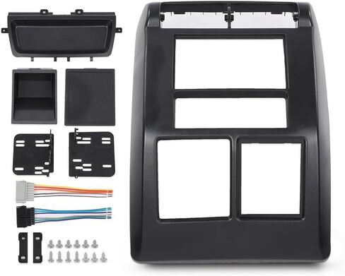 Dash Board Bezel Cover, Fit Dodge Ram 1500 1998-2001/Ram 2500 3500 1998-2002, Core Structure Replacement, Dashboard Core Frame, ABS Plastic, Gray in Saudi Arabia