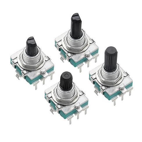 EC16 Digital Rotary Encoder, 360 Degree Rotating Pulse Potentiometer, 24-Bit, 15/20mm Shaft Length, 5-Pack, RoHS CE Certified (Full axis 20mm) in Saudi Arabia