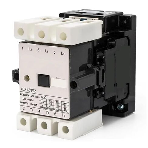 CJX1 Series AC Contactor, 2NO 2NC Contacts, 35mm DIN Rail Mount, Compact Design for Industrial and Commercial Electrical Switching (CJX1-22 110V) in Kuwait