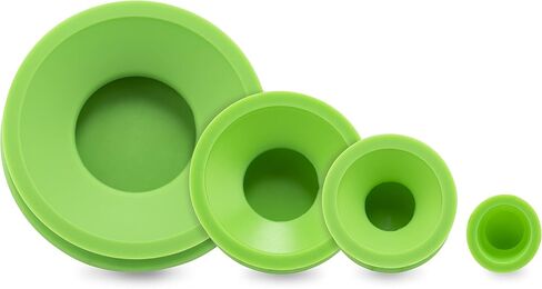 ResOlution Caps Universal Caps for Cleaning, Storage, and Odor Proofing Glass Water Pipes/Rigs and More - Green in Kuwait