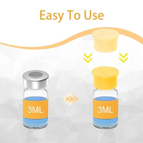 12 قطعة من أغطية القنينات الواقية سعة 3 مل مع ملصقات، 6 ألوان متنوعة من أغطية الأغطية المقاومة للتسرب والغبار، سهلة التنظيف وقابلة لإعادة الاستخدام in Kuwait