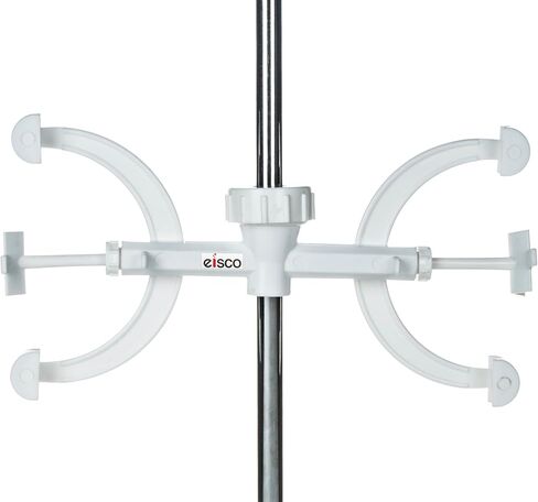 Burette Clamp - Double - Fits 10mm or 12.5mm Rods - Polypropylene Plastic in Saudi Arabia