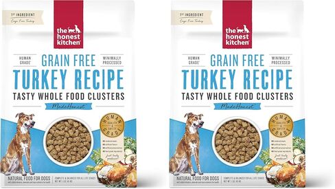 The Honest Kitchen Whole Food Clusters Grain Free Turkey Dry Dog Food, 1 lb Trial Pouch (Pack of 2) in Saudi Arabia