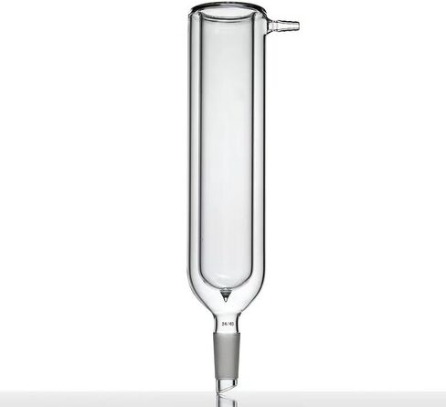 مكثف زجاجة WKEWANG Dewar، مفصل 19/22 24/40، القطر الداخلي الداخلي. 40 مم / 50 مم، الطول الداخلي 200 مم / 250 مم، زجاج البورسليكات، C45(C452440) in Kuwait