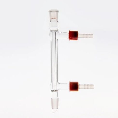 WKEWANG High water speed straight condenser, CONDENSER WEST, REMOVABLE HOSE CONNECTIONS, Borosilicate glass, C55(C551200) in Kuwait