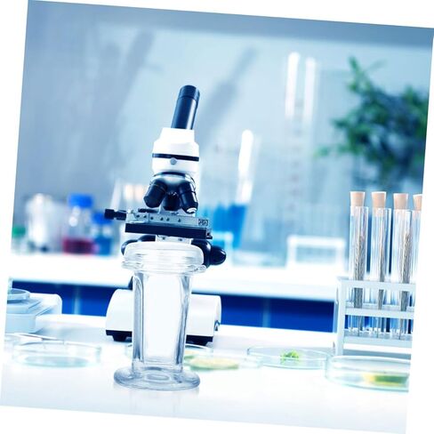 DEARMAMY 3 قطع من برطمانات تلطيخ شرائح المجهر الزجاجي مع غطاء حاويات عينات زجاجية شفافة مقاومة للحرارة للمختبرات السريرية وعلم الأنسجة والدراسات الخلوية in Kuwait