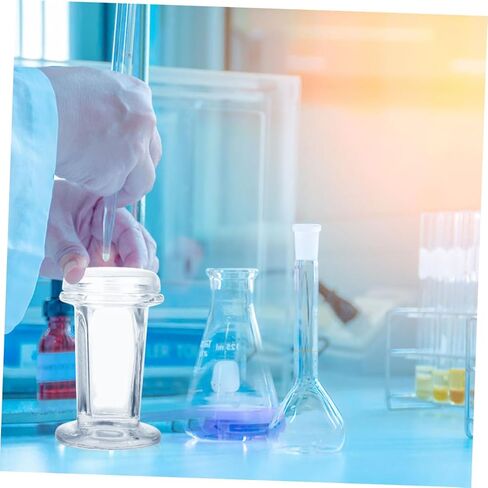 DEARMAMY 3 قطع من برطمانات تلطيخ شرائح المجهر الزجاجي مع غطاء حاويات عينات زجاجية شفافة مقاومة للحرارة للمختبرات السريرية وعلم الأنسجة والدراسات الخلوية in Kuwait