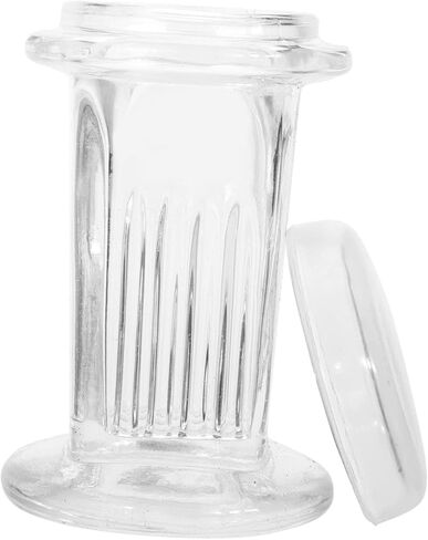 Garneck Coplin Glass Staining Jar with 5 Slides - Ideal for Laboratories - Dyeing Processes and Scientific Applications Durable and Easy to Clean Achieve Precise Results in Kuwait