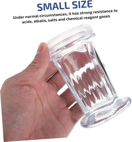 Garneck Coplin Glass Staining Jar with 5 Slides - Ideal for Laboratories - Dyeing Processes and Scientific Applications Durable and Easy to Clean Achieve Precise Results in Kuwait