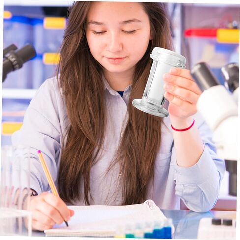 Garneck Coplin Glass Staining Jar with 5 Slides - Ideal for Laboratories - Dyeing Processes and Scientific Applications Durable and Easy to Clean Achieve Precise Results in Kuwait