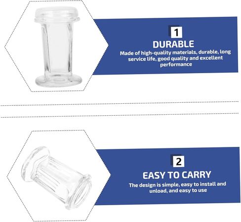 Garneck Coplin Glass Staining Jar with 5 Slides - Ideal for Laboratories - Dyeing Processes and Scientific Applications Durable and Easy to Clean Achieve Precise Results in Kuwait