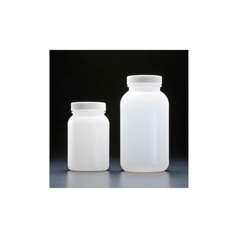 JG Finneran 9-203-2 HDPE Precleaned Wide Mouth Jar with White Polypropylene Closure and F217 Lined, 53-400mm Cap Size, 500mL Capacity (Pack of 12) in Saudi Arabia