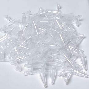 100Pcs 2ml Centrifuge Tubes with Snap Cap, Small Sterile Microcentrifuge Tube Test Vials Plastic Sample Storage Container Clear Graduated Non-Pyrogenic, DN/RNase Free for Lab in Kuwait