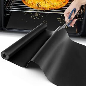 16 X75 Inch Oven Liner for Bottom of Oven, Reusable and Thick Heavy Duty Non Stick Teflon Oven Mats Cut to Custom Fit Electric, Gas, Toaster, Convection, Microwave and Grills in Kuwait