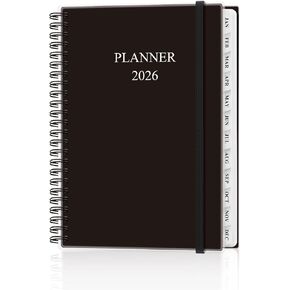 مخطط 2025-2026 - مخطط أسبوعي وشهري من يوليو 2025 إلى يونيو 2026 ، جدول أعمال 2025 2026 مع الجيب الداخلي ، النطاق المرن ، 6.4 "× 8.5" ، زهرة كبيرة ملونة in Kuwait