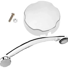 MKRIAK 1pc Bathtub Rotating Knob Pop-Up Bath Control Diameter 75mm Hole 10mm Plastic Chrome Bathroom Accessories in Saudi Arabia